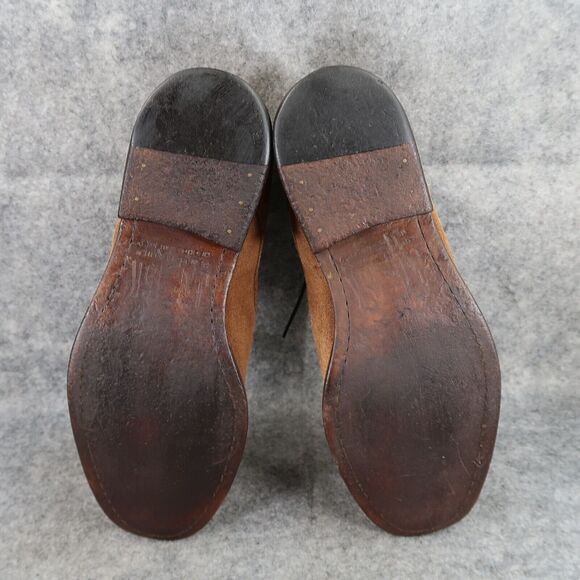 JD Fisk Shoes Mens 8 Boots Leather Casual Classic Brown Derby Chukka Lace Up Mid - Picture 9 of 15